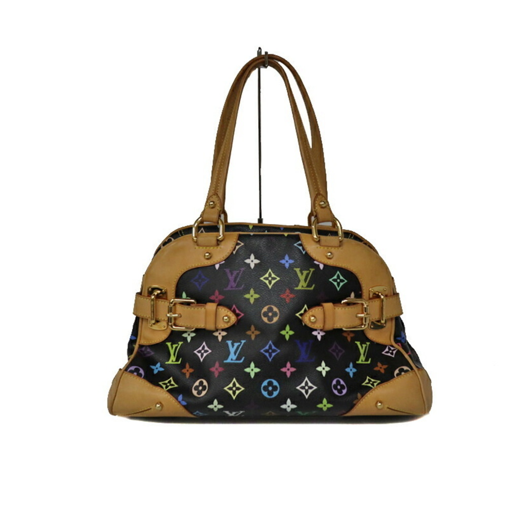 Louis Vuitton Monogram Black Tote Claudia Multicolor Bag